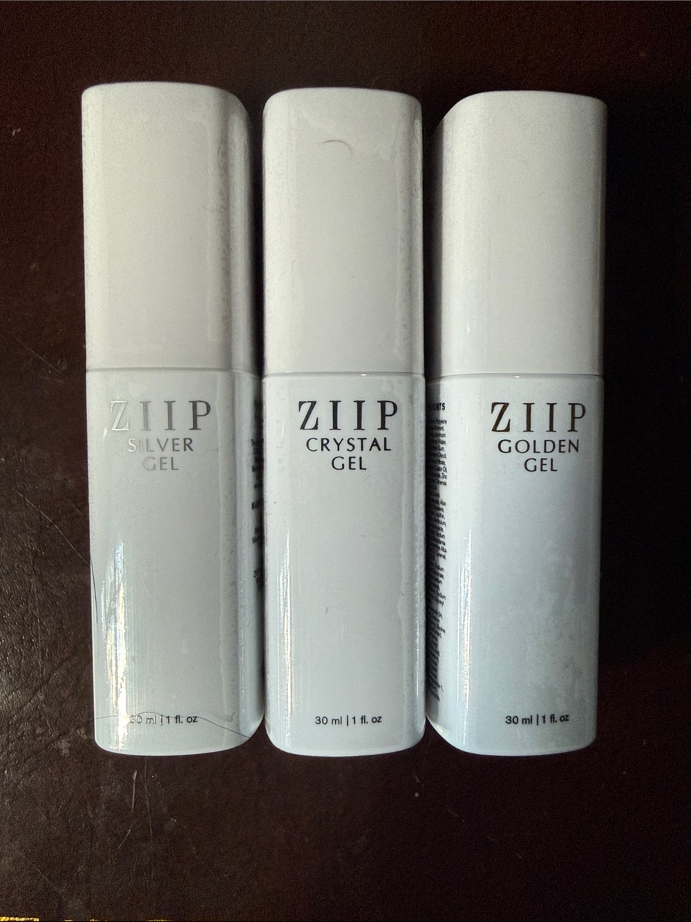 NWT ZIIP Beauty Discovery Gels Trio Set (Sealed 1 oz / 30ml Each)
